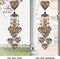 Heart Shape Wind Chimes for Garden, Gifts for Mom, Home, Balconies, Rooms, Patio, Indoor, Outdoor Heart Decoration, Hearts Shape Wind Catcher, Bronze Memorial Wind Bells, Hearts Wind Chimes Decor Welcome to Seller Assistant Please log in to your ac